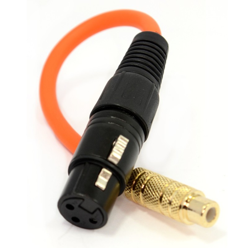 XLR Female Socket to Phono RCA Socket Cable Adapter Lead 39cm