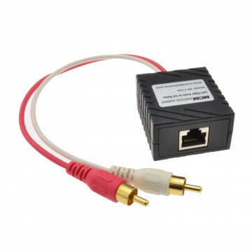 150m Audio Emisor Sobre Lan Cat5 Ethernet por Cable Phono Rca Ladrón  [005519]