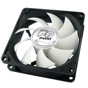 Arctic Cooling F8 PWM 4 Pin High Performance 2000RPM Case Fan 80mm