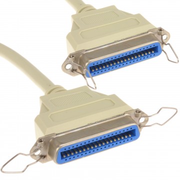 Centronics IEEE-1284 Parallel Printer Cable 36 Pin Female to Female 2m