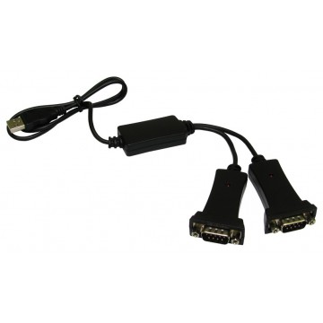 Newlink Dual USB 2.0 Serial RS232 Adapter 2 Port Cable