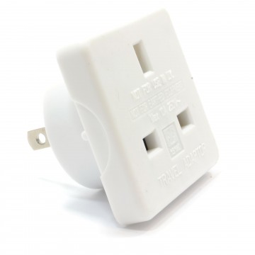 US/USA/United States Travel Adapter Plug to UK 3 pin Socket