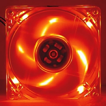 LED Light-Up Fan for PC Tower Case 80mm x 80 x 25mm Orange 3 Pin