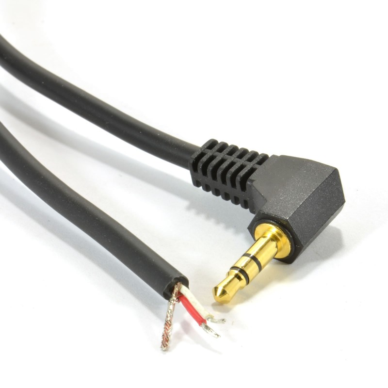 3.5mm Stereo Jack Plug to 3 Pole Solder Bare Wire End Cable Gold 1m 3.5mm Stereo Jack Plug to 3 Pole Solder Bare Wire End Cable Gold 1m