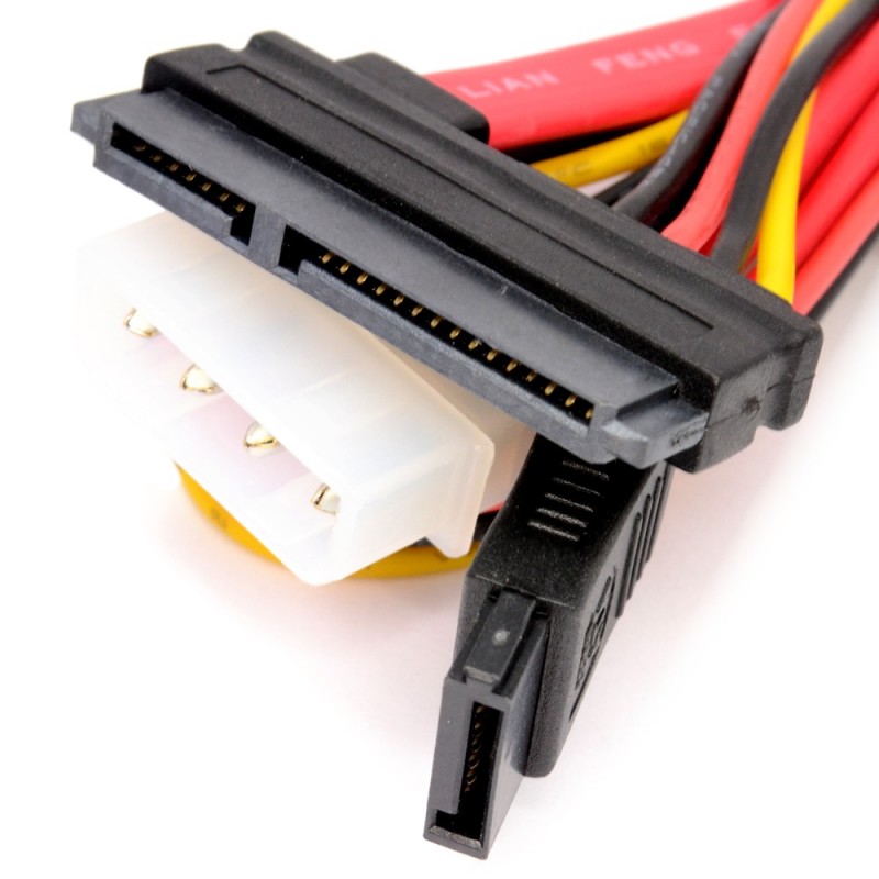 SATA 1.5GB/s & 3Gb/s Serial Combo Data & Power Cable 0.5m