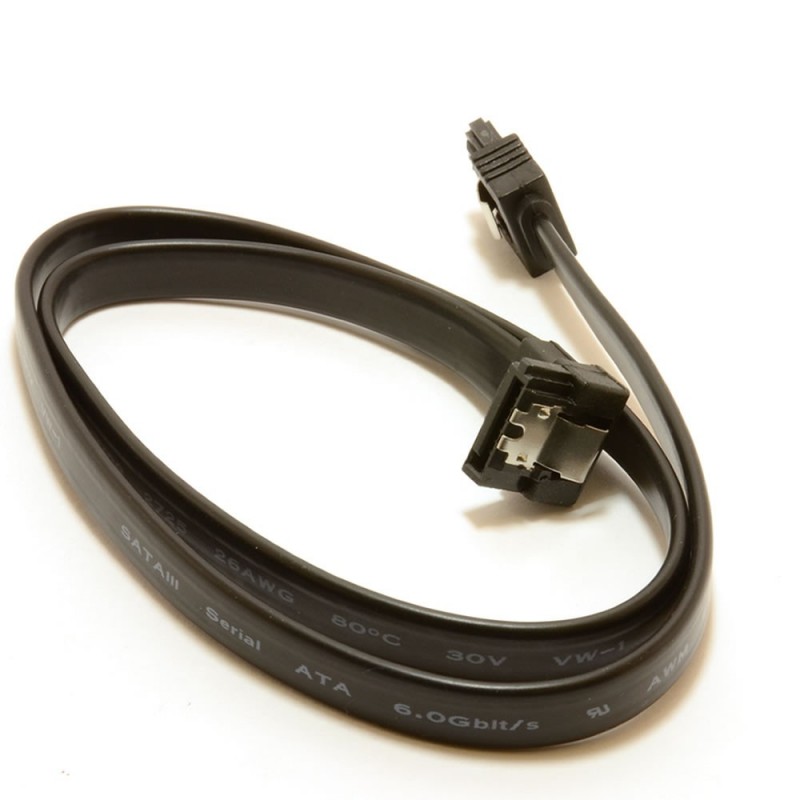SATA 3 Locking Plug to Right Angle Plug 6Gb High Speed Cable Lead 50cm SATA 3 Locking Plug to Right Angle Plug 6Gb High Speed Cable Lead 50cm