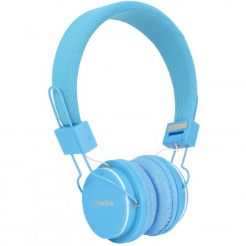 Kids Headphone with Hands Free Mic Control & Cushioned Earpads Blue