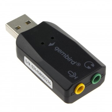 Premium USB Sound Card Adapter 3.5mm Replacement for Headphone & Microphone