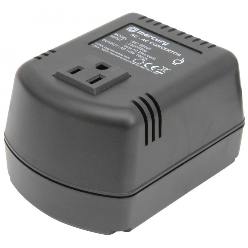 Step Down Mains AC Voltage Converter 230V to 110V 100VA 100W US To UK Plug Step Down Mains AC Voltage Converter 230V to 110V 100VA 100W US To UK Plug