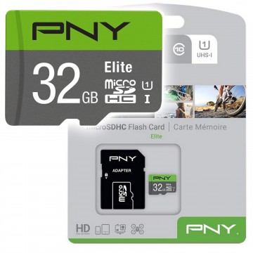 PNY Elite Micro SD Class 10 Card for Tablet/Mobile Phone/Android Device 32GB