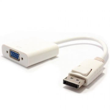 DisplayPort Male Plug to 15 pin SVGA/VGA Female (Monitor Lead) Adapter