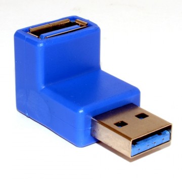 USB 3.0 SuperSpeed Right Angle Adapter A Female to A Male