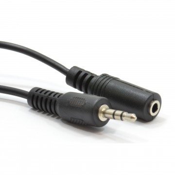 3.5mm Stereo Headphone Jack Extension Lead Male to Female Cable 2m