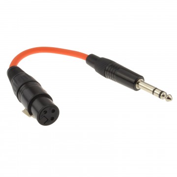 XLR 3 Pin socket to 6.35mm STEREO Jack Audio Adapter Cable 20cm