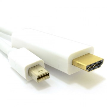Mini DisplayPort/Thunderbolt to HDMI Cable Mac to TV Video+Audio  1m