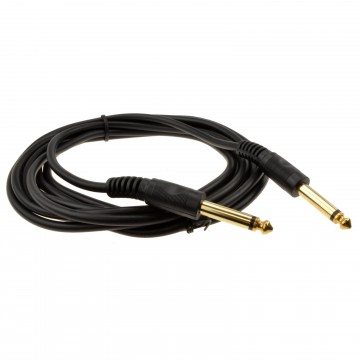 6.35mm 1/4inch Mono Jack Plug Guitar/Instrument/Patch Cable Gold  3m