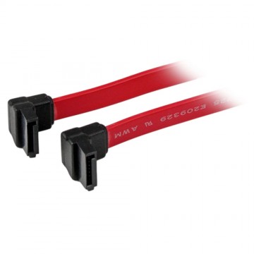 Right Angle SATA Plug to Right Angle SATA Plug Slim Cable Lead 12 Inch