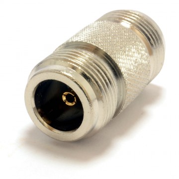 N Type Aerial or Antenna Cable Coupler Female Socket to Socket Joiner